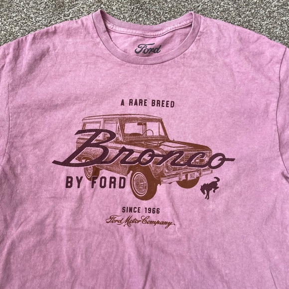 Ford Bronco Pink Cotton Graphic T Shirt - Picture 2 of 4